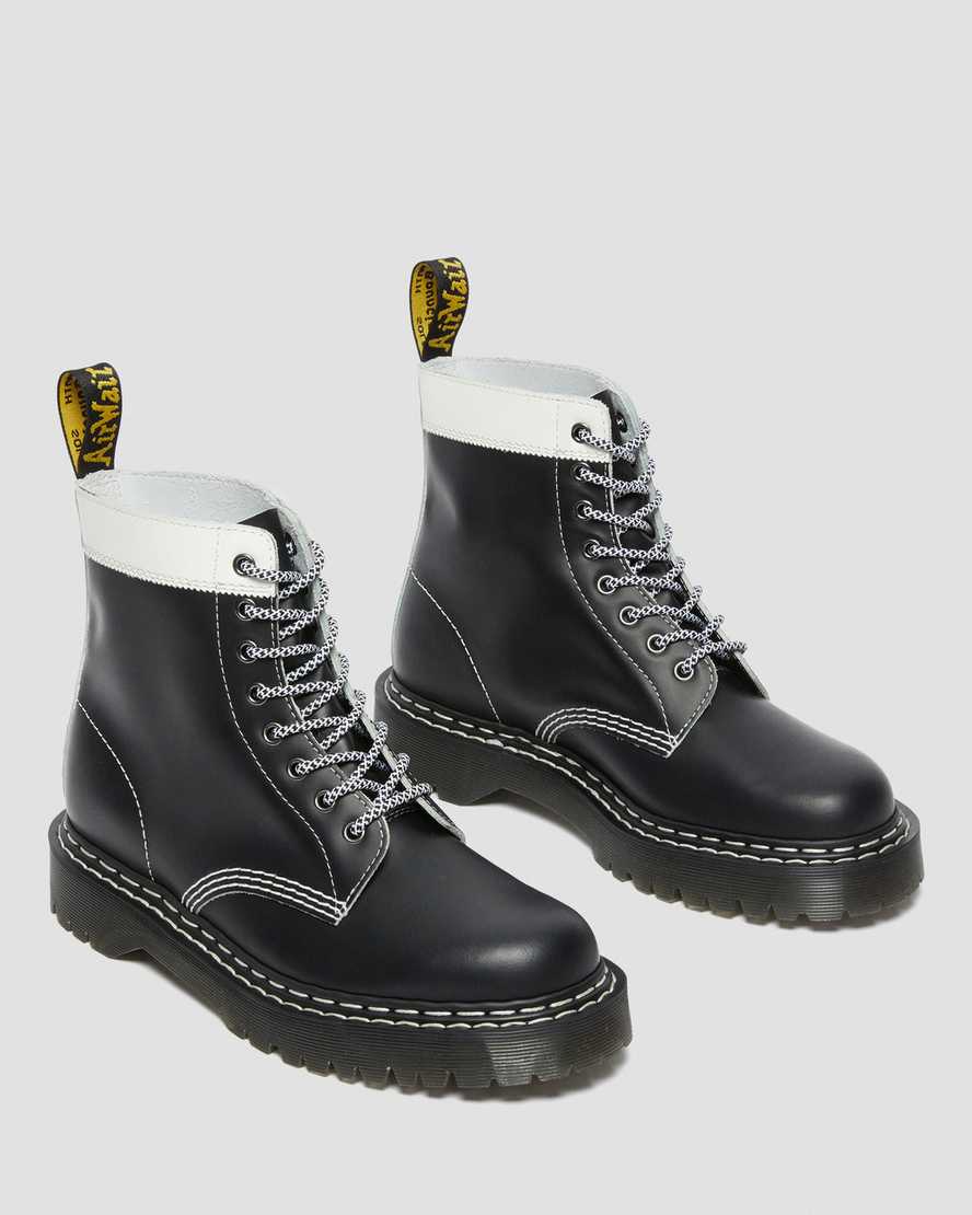 Buy Dr Martens Boots Mens 1460 Pascal Bex Leather Contrast Lace Up Black White